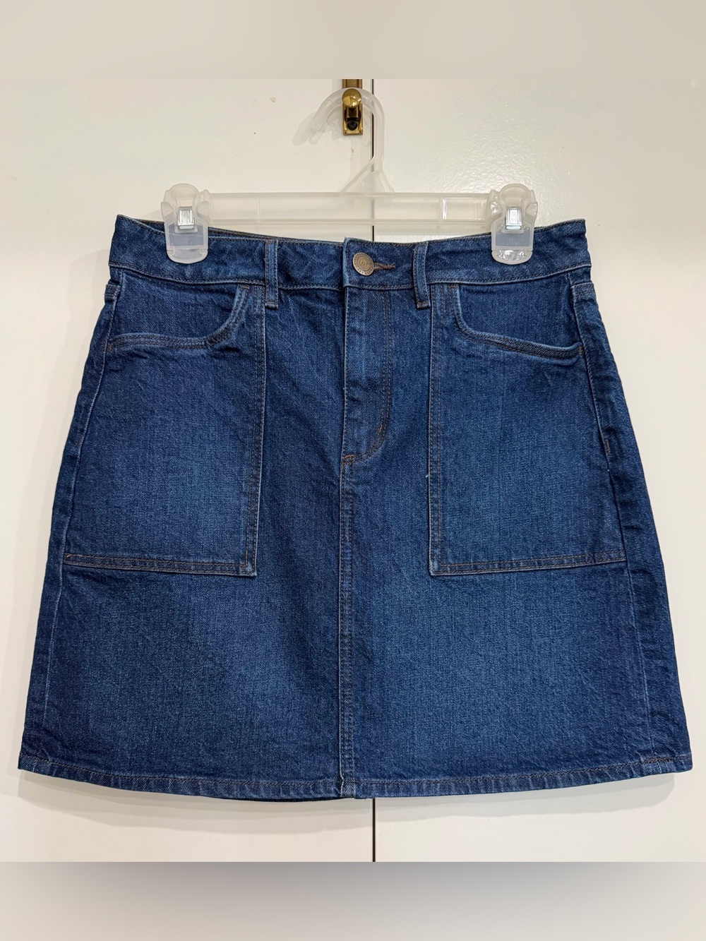 LOFT Dark Blue Denim Jean Skirt